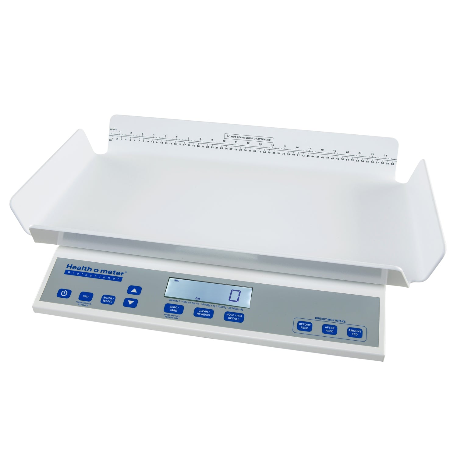 Antimicrobial High Resolution Digital Neonatal/Pediatric Four Sided Tray Scale, KG only