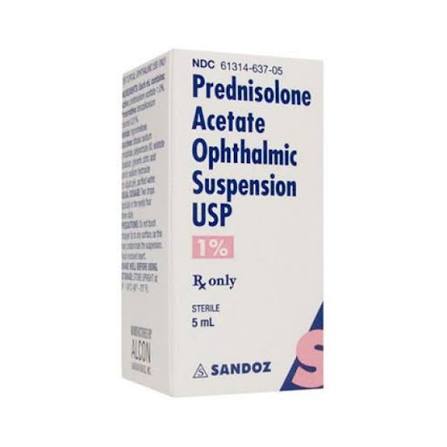 PREDNISOLONE ACETATE 1% OPH DRP 5 ML